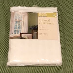 Brand New White Sheer Scarf Curtain